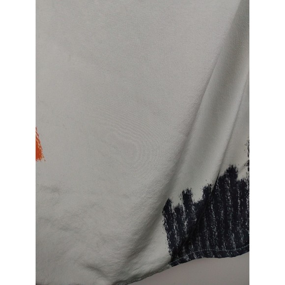 Presley Skye Dress Abstract Sleeveless Pockets Tie Waist Midi Silk Size XS - Picture 6 of 11